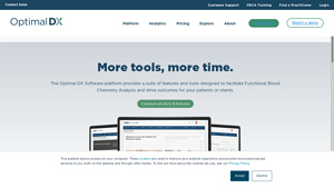 Screenshot of Free Testosterone Calculator | Optimal DX