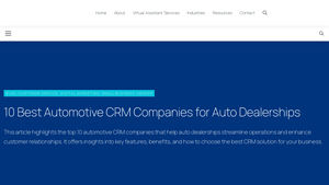 Screenshot of 10 Best Automotive CRM Companies for Auto Dealerships - Ossisto