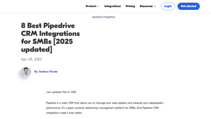 Screenshot of The 8 Best Pipedrive CRM Integrations for SMBs [2025 updated]