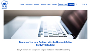 Screenshot of Beware of the New Problem with the Updated Online Santyl ...