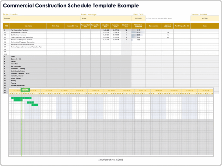 Featured image for paid time off calculator - Free Construction Schedule Templates