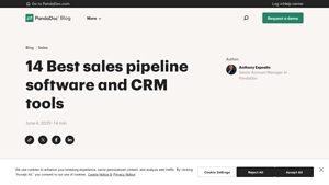 Screenshot of The best sales pipeline management software - PandaDoc