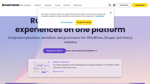 Screenshot of Pantheon.io: WebOps Platform for Building High Impact Websites