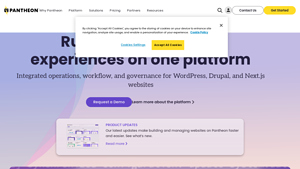 Screenshot of Pantheon.io: WebOps Platform for Building High Impact Websites