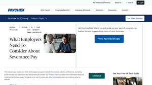 Screenshot of What Employers Need To Consider About Severance Pay