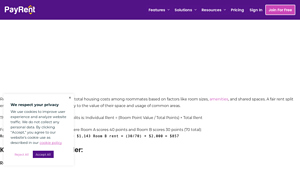 Screenshot of Rent Split Calculator | PayRent