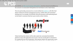 Screenshot of FordDirect and ELEAD1ONE | Automotive CRM Platforms