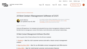 Screenshot of 20 Best Contact Management Software of 2025