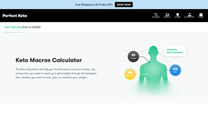 Screenshot of The Keto Macros Calculator [Calculate Yours Now] - Perfect Keto