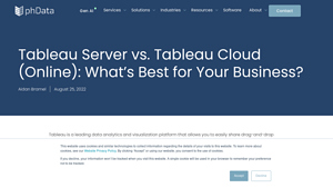 Screenshot of Tableau Server vs. Tableau Cloud (Online): What's Best for Your ...
