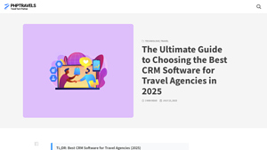 Screenshot of Top CRM Software for Travel Agencies in 2025 - phptravels