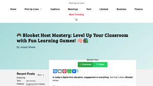 Screenshot of Blooket Host Mastery: Level Up Your Classroom with Fun Learning ...