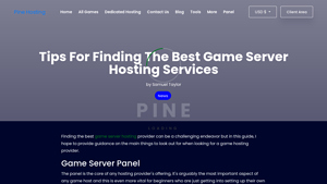 Screenshot of Tips For Finding The Best Game Server Hosting Services