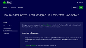 Screenshot of How To Install Geyser And Floodgate On A Minecraft Java Server