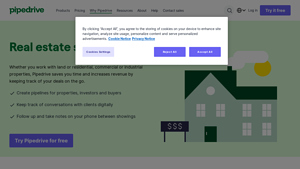 Screenshot of Commercial Real Estate CRM Software - Pipedrive