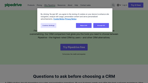 Screenshot of CRM Comparison | CRM Software & Tool Alternatives - Pipedrive