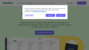 Screenshot of Travel Agency CRM Software | Best CRM for travel agents - Pipedrive
