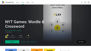 Screenshot of NYT Games: Wordle & Crossword - Apps on Google Play