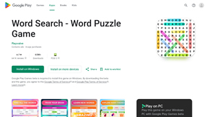 Screenshot of Word Search - Word Puzzle Game - Apps on Google Play