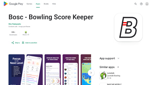 Screenshot of Bosc - Bowling Score Keeper - Apps on Google Play