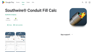 Screenshot of Southwire® Conduit Fill Calc - Apps on Google Play