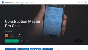 Screenshot of Construction Master Pro Calc - Apps on Google Play