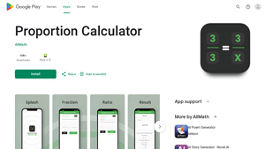 Screenshot of Proportion Calculator - Apps on Google Play