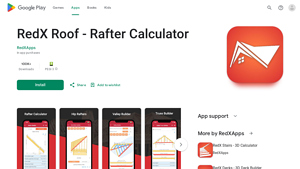 Screenshot of RedX Roof - Rafter Calculator - Apps on Google Play