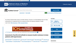Screenshot of Assessment of preferred methods to measure insulin resistance in ...