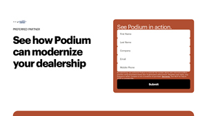 Screenshot of FordDirect - Podium
