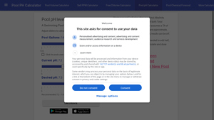 Screenshot of Pool pH Calculator