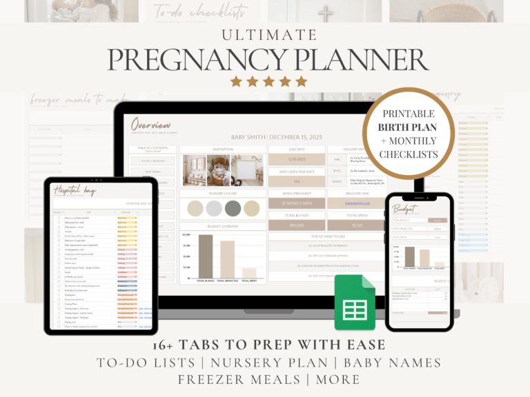 Featured image for pregnancy month calculator - Pregnancy Budget Planner - Etsy