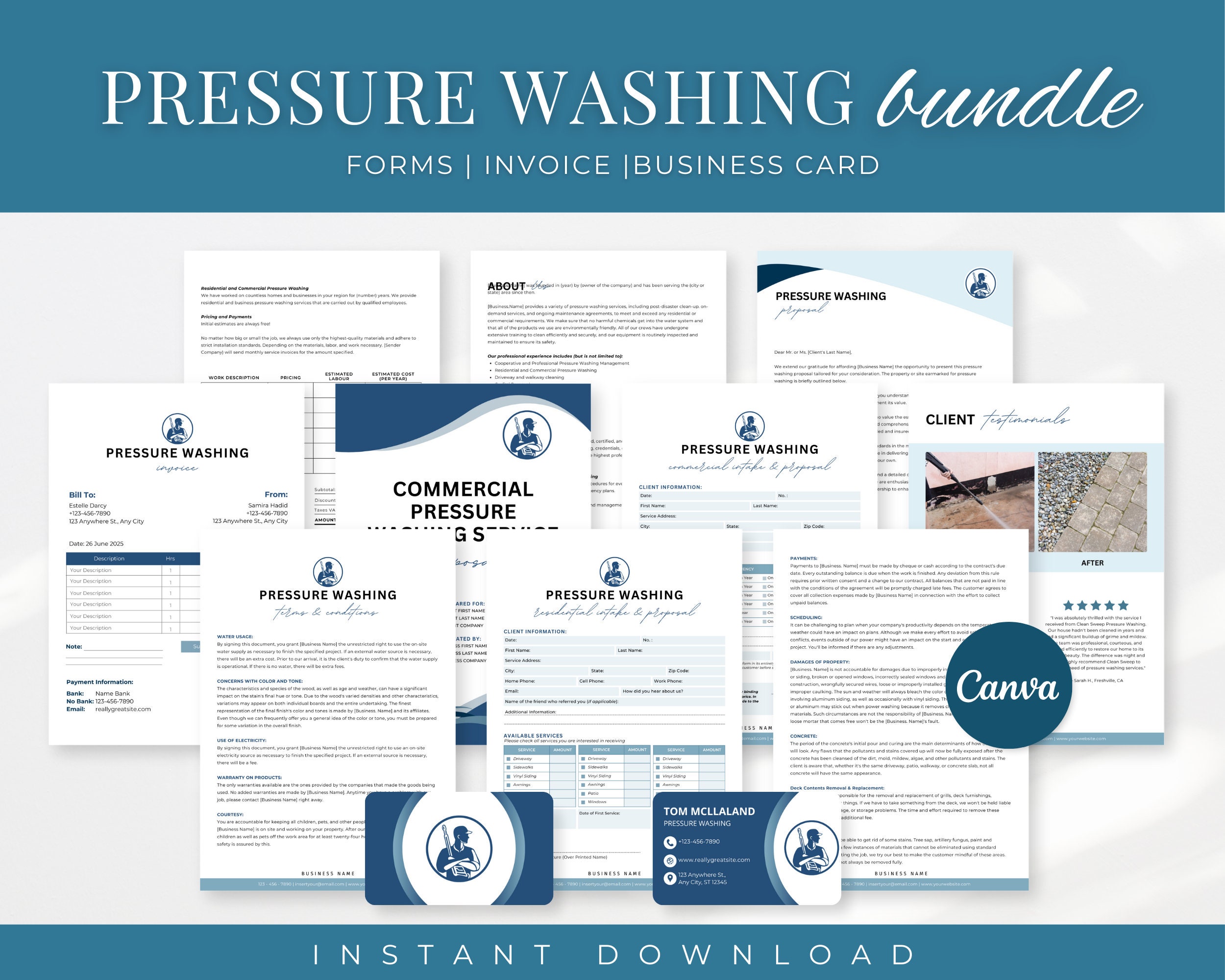 Featured image for pressure washing estimate calculator - Pressure Washing Business Plan - Etsy