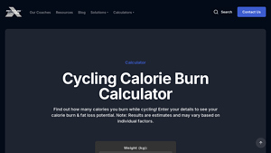 Screenshot of Cycling Calorie Burn Calculator
