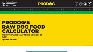 Screenshot of Raw Dog Food Calculator (Updated 2025)