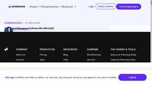 Screenshot of Top 9 Project Management Software With CRM (2025) - Productive.io