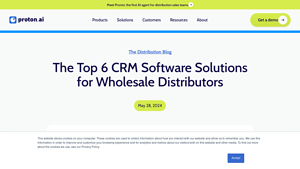Screenshot of The Top 6 CRM Software Solutions for Wholesale Distributors