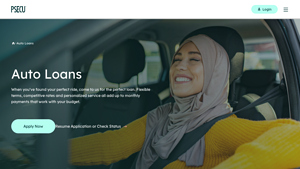 Screenshot of Auto Loans: Rates, Calculator, Requirements & More - PSECU