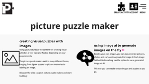 Screenshot of Picture puzzle maker - Puzzel.org
