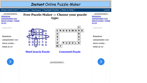 Screenshot of Free Online Puzzle Maker