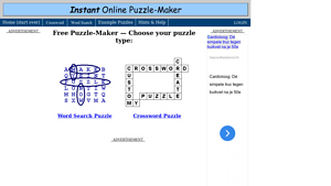 Screenshot of Free Online Puzzle Maker