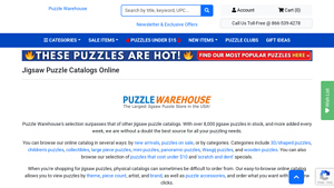 Screenshot of Jigsaw Puzzle Catalogs Online | PuzzleWarehouse.com