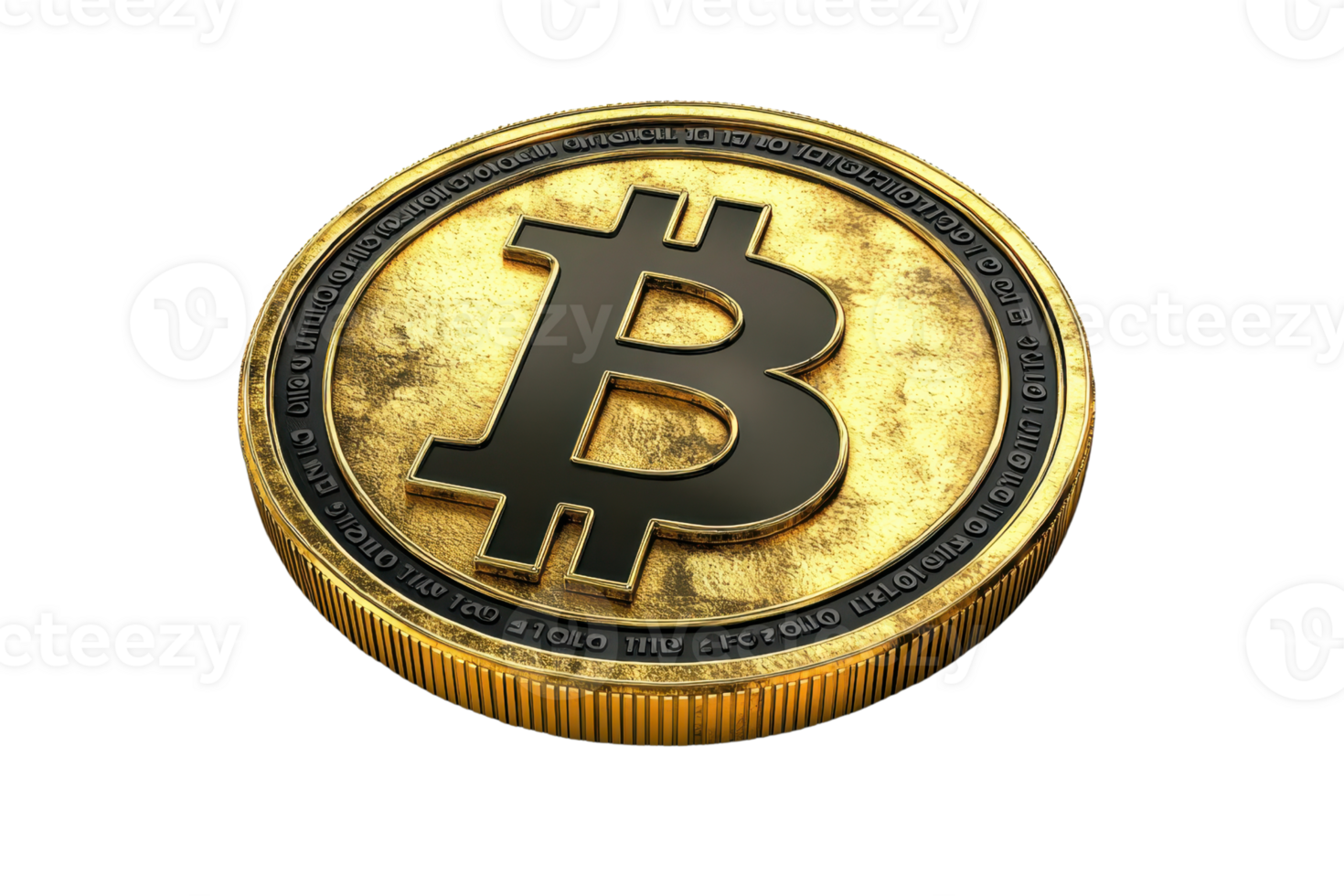 Featured image for qardun coin - Close-up of a gold Bitcoin coin with a ...