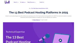 Screenshot of The 13 Best Podcast Hosting Platforms in 2025