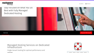 Screenshot of Fully Managed Hosting Services & Solutions - Rackspace Technology