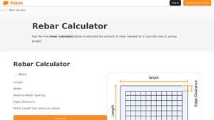 Screenshot of Rebar Calculator - Raken