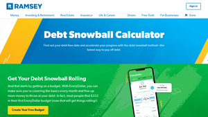 Screenshot of Debt Snowball Calculator - Ramsey Solutions