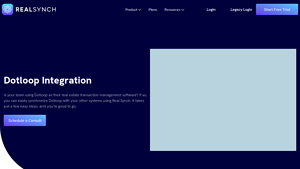 Screenshot of Dotloop Real Estate Integrations - Realsynch