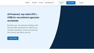 Screenshot of Recruit CRM: Easy-to-use, AI-powered recruitment software