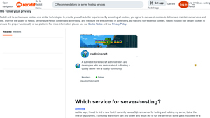 Screenshot of Which service for server-hosting? : r/admincraft - Reddit